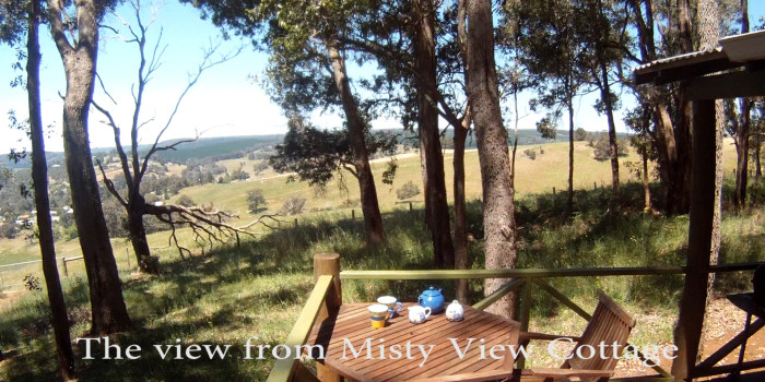 The view from Misty View Cottage